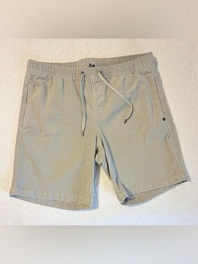 Vuori Light Gray Elastic Waist Shorts